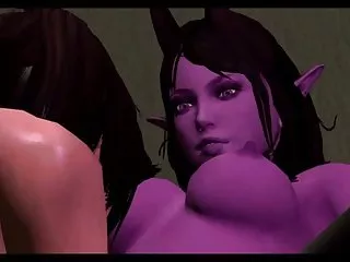 فیلم 3d, کارتون متحرک مونتاژ 3 xxx سبزه داغ, آنلاین